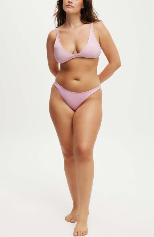 Cotton On Body High Apex Bikini Top In Pirouette Crepe