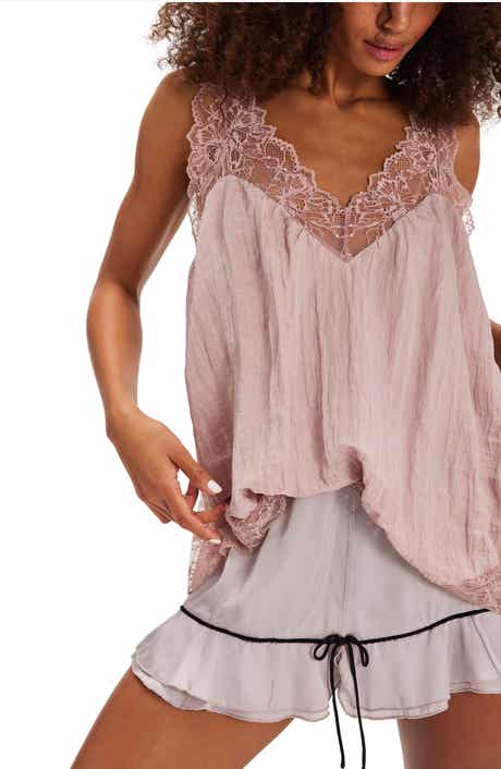 Free People Lacey Essential Crinkle Tunic Tank
