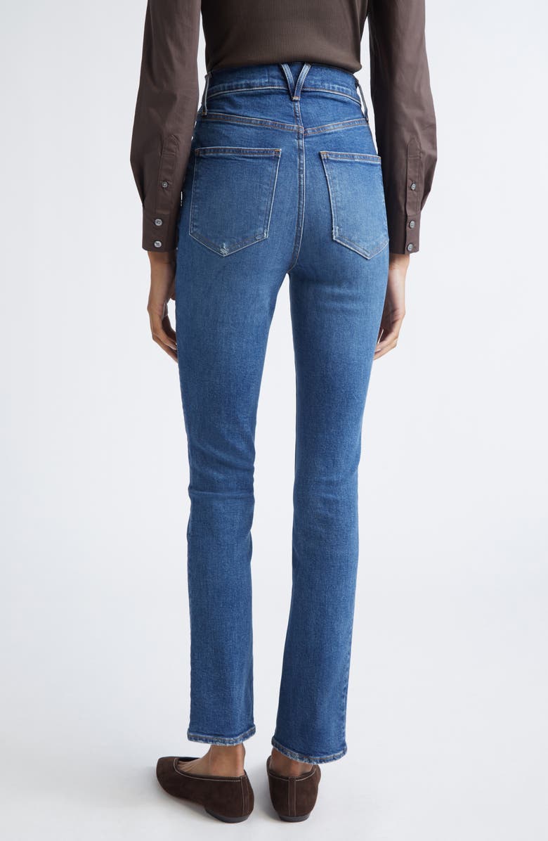 Veronica Beard Lydia High Waist Ultra Slim Jeans, Alternate, color, City Blast