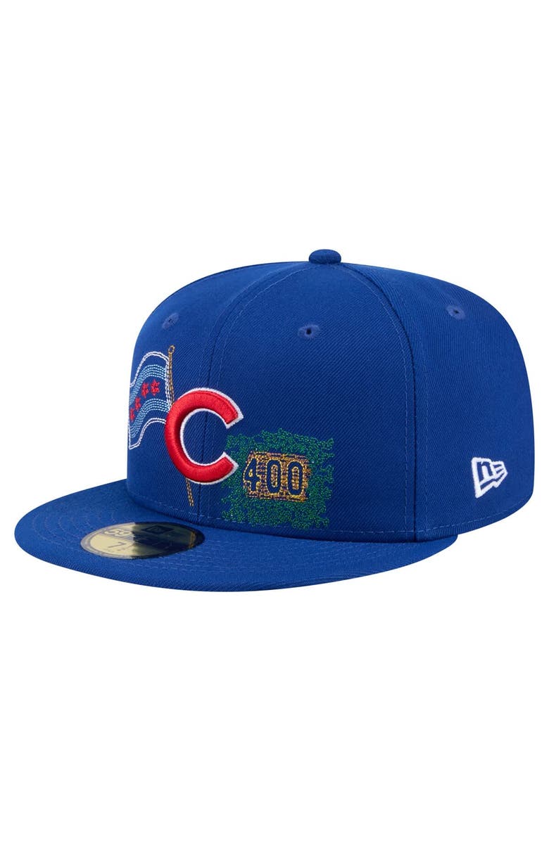 New Era Men's New Era Royal Chicago Cubs State Stitch 59FIFTY Fitted Hat, Alternate, color, Royal