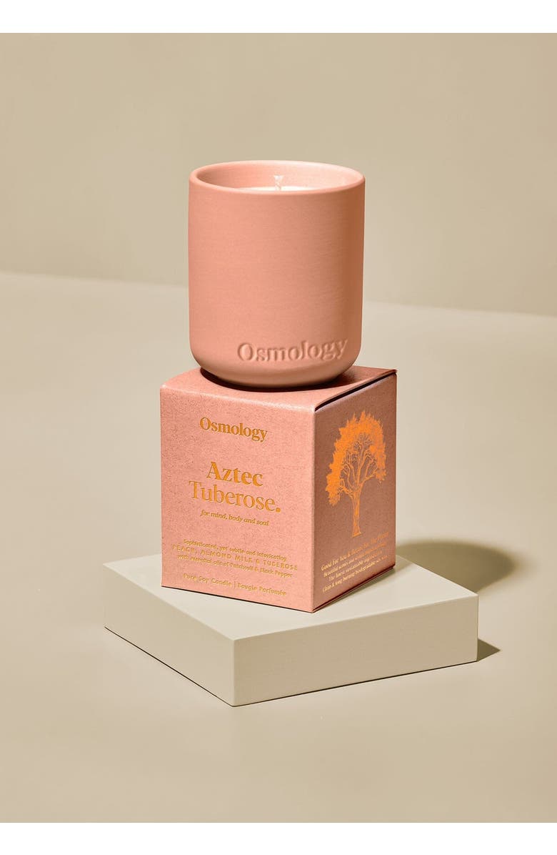 Osmology Tuberose Mini Scented Candle, Alternate, color, Peach Almond Milk And Tuberose