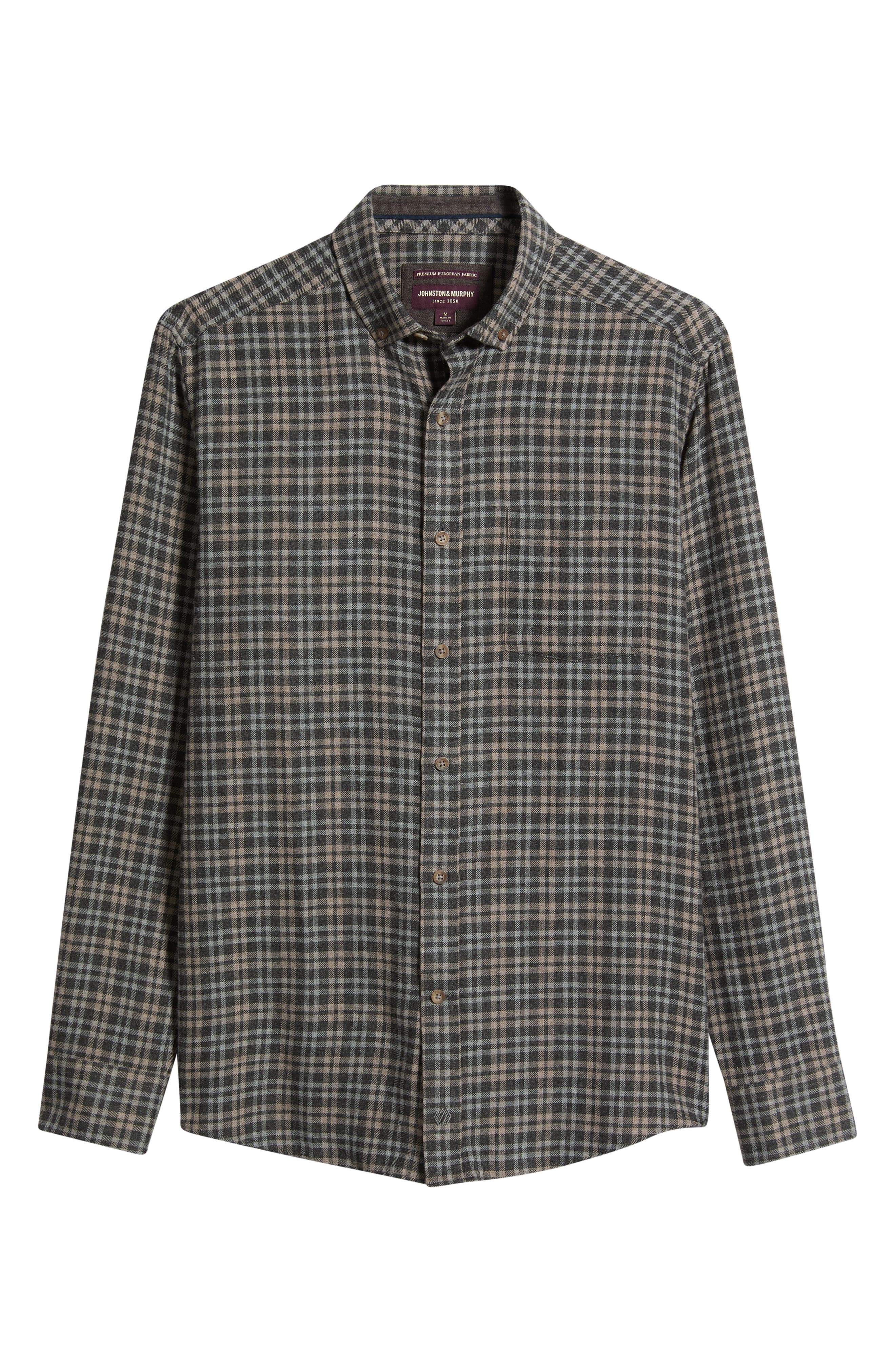 selected CHARCOAL / TAN SPLIT PLAID