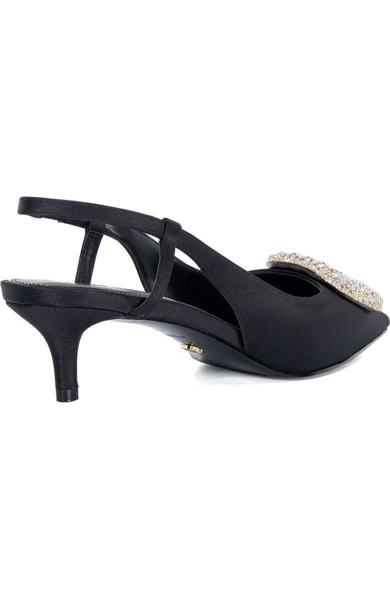 Dune London Centrepiece Slingback Pointed Toe Kitten Heel Pump, Alternate, color,