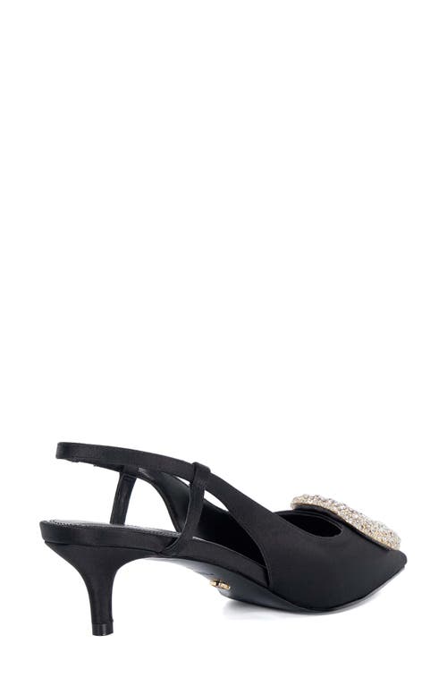 Dune London Centrepiece Slingback Pointed Toe Kitten Heel Pump