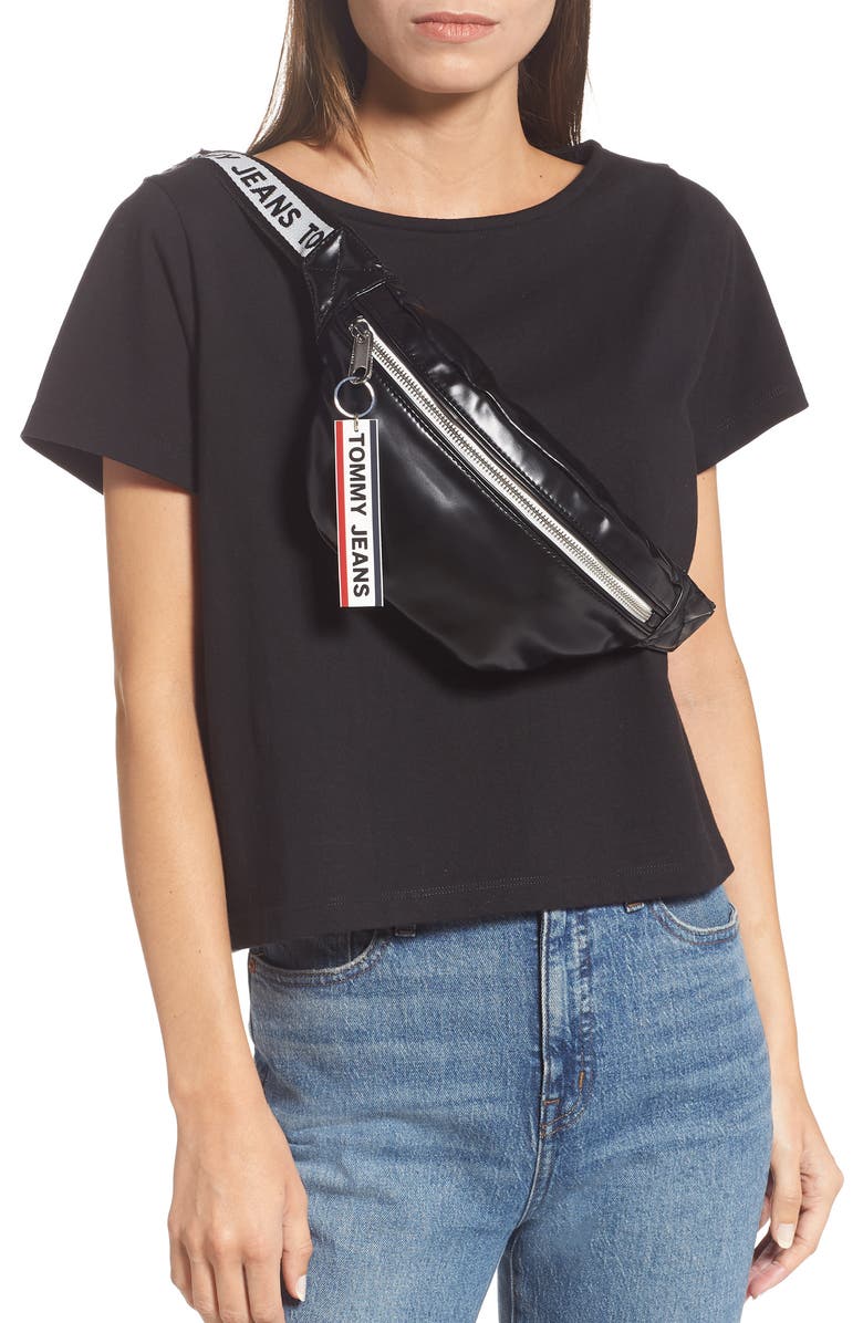 TOMMY JEANS Logo Belt Bag, Alternate, color,
