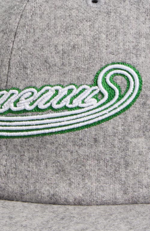 Jacquemus La Casquette Embroidered Logo Wool Blend Baseball Cap In Light Grey