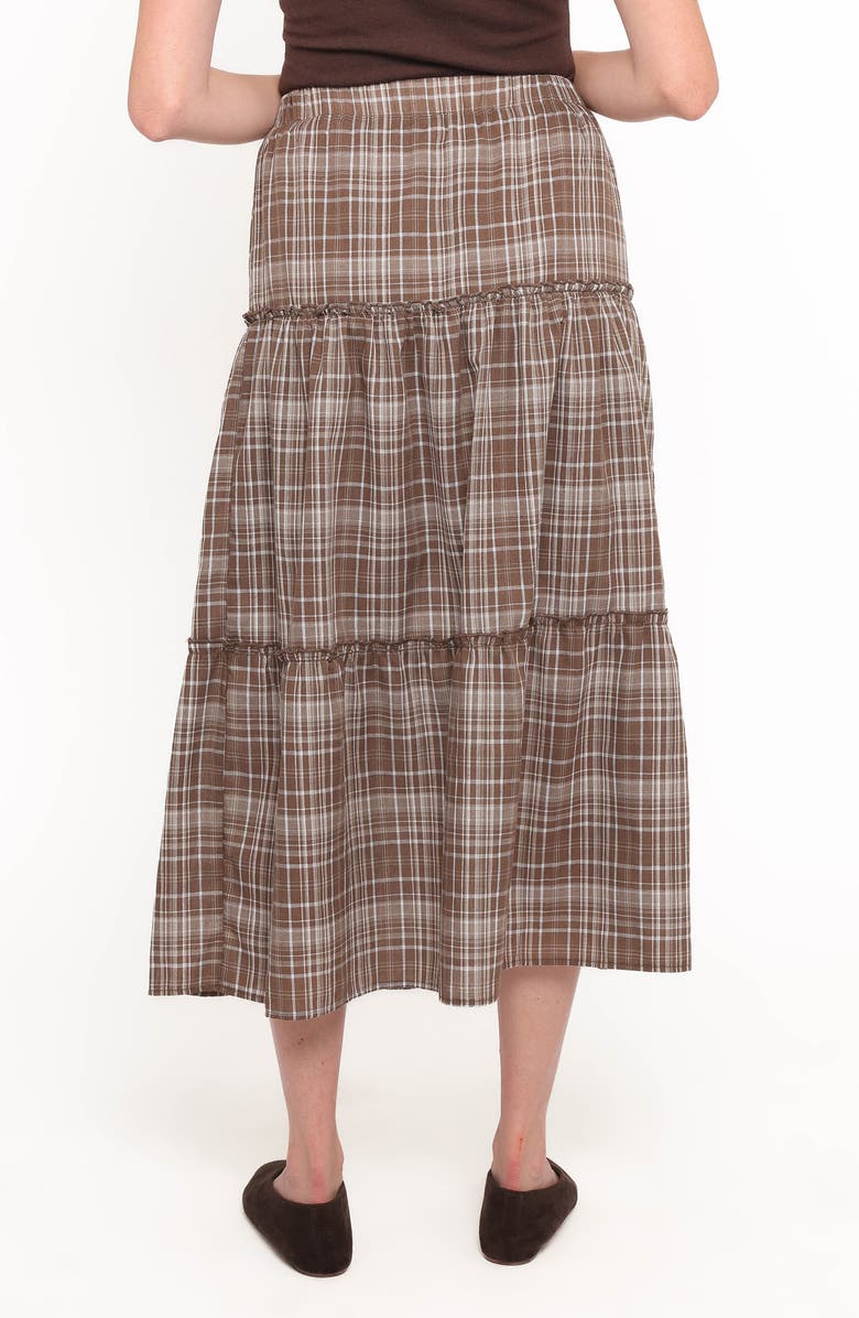 Petal & Pup Campbell Tiered Maxi Dress, Alternate, color, Juno Check