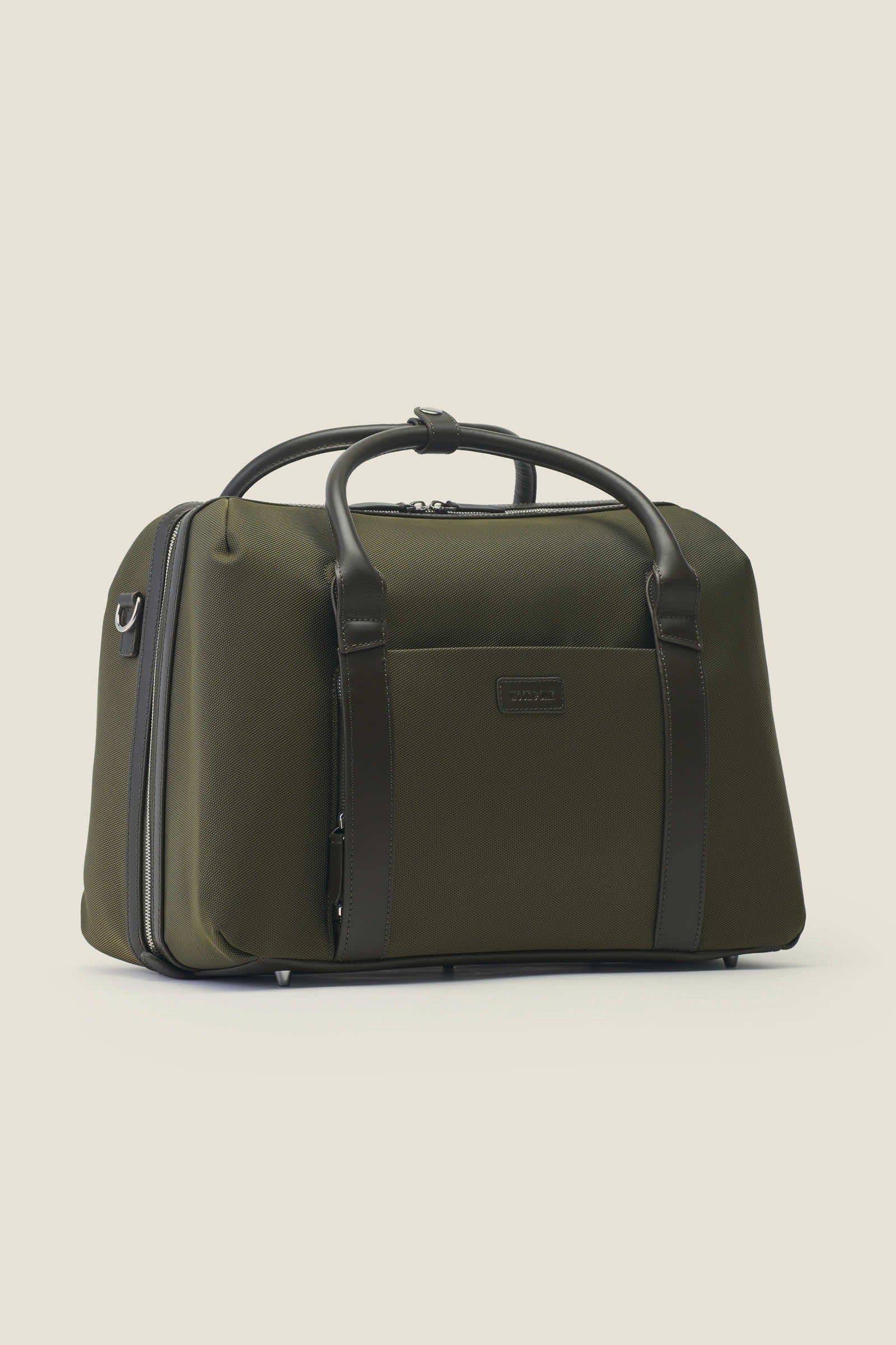 Duffle Suitcase Convertible Underseat Nylon Weekender, Alternate, color, Olive Nylon