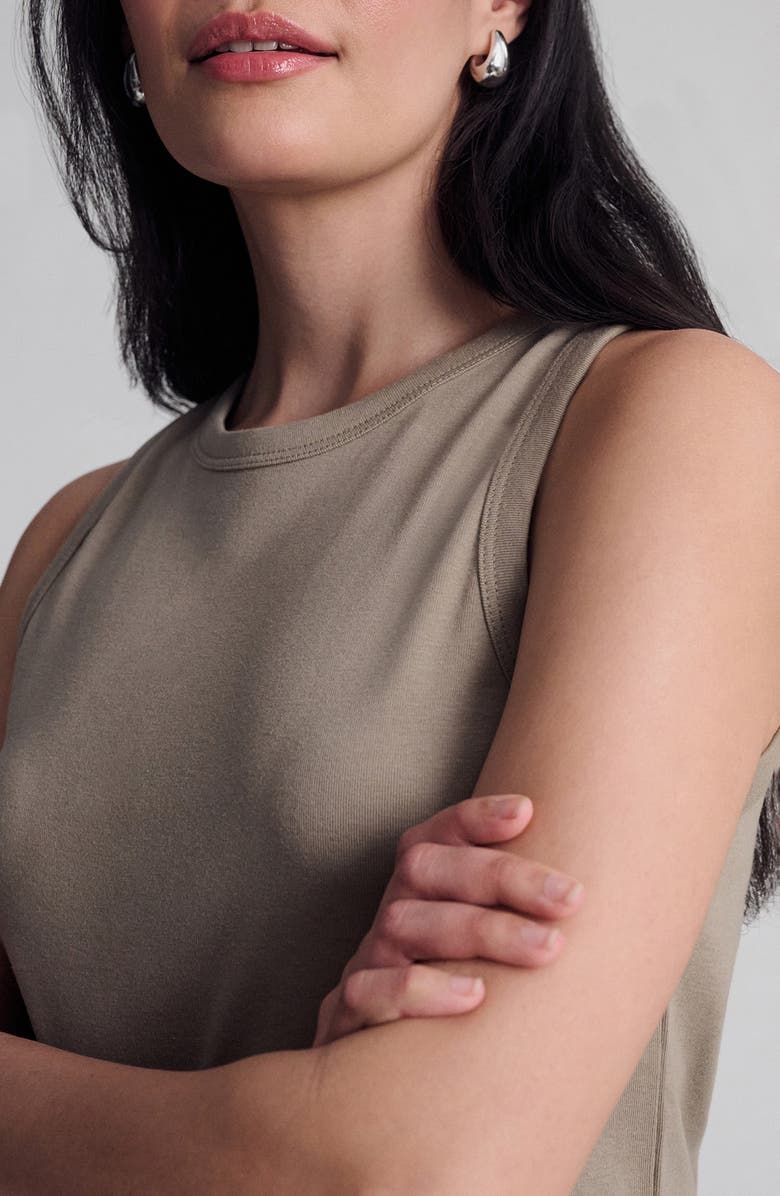 Mavi Jeans Sleeveless Jersey Top, Alternate, color, Roasted Cashew