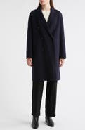 Theory Double Breasted Wool & Cashmere Coat