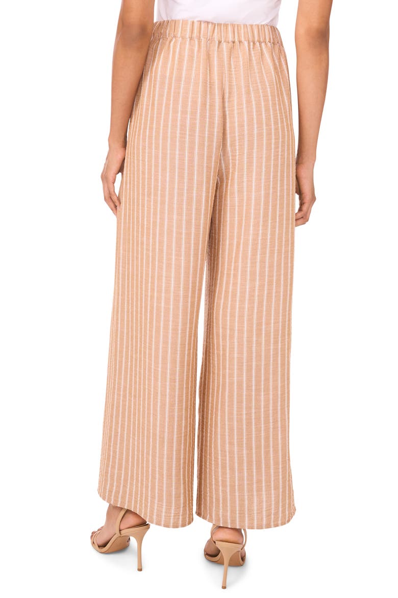 High Waist Crinkle Wrap Pants, Alternate, color, BEIGE