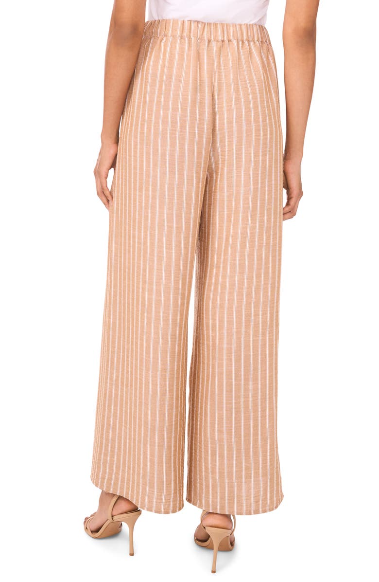 Halogen<sup>®</sup> High Waist Crinkle Wrap Pants, Alternate, color, Beige