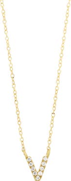 Bony Levy Icon Pavé Diamond Initial Pendant Necklace