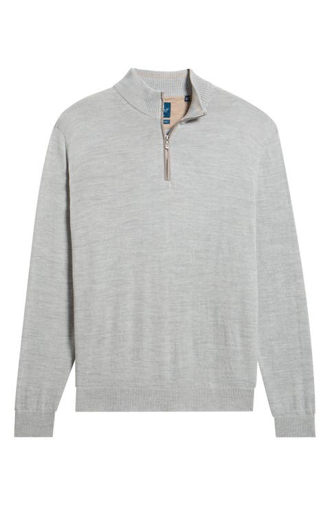 Raynor Merino Wool Quarter Zip Sweater