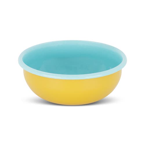 Elifle Two Tone Enamel Cereal Bowl In Blue