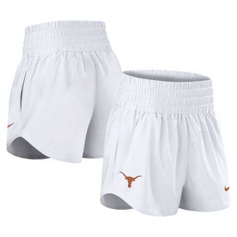 Women's Nike White Texas Longhorns Performance One Dri-FIT High-Rise Shorts