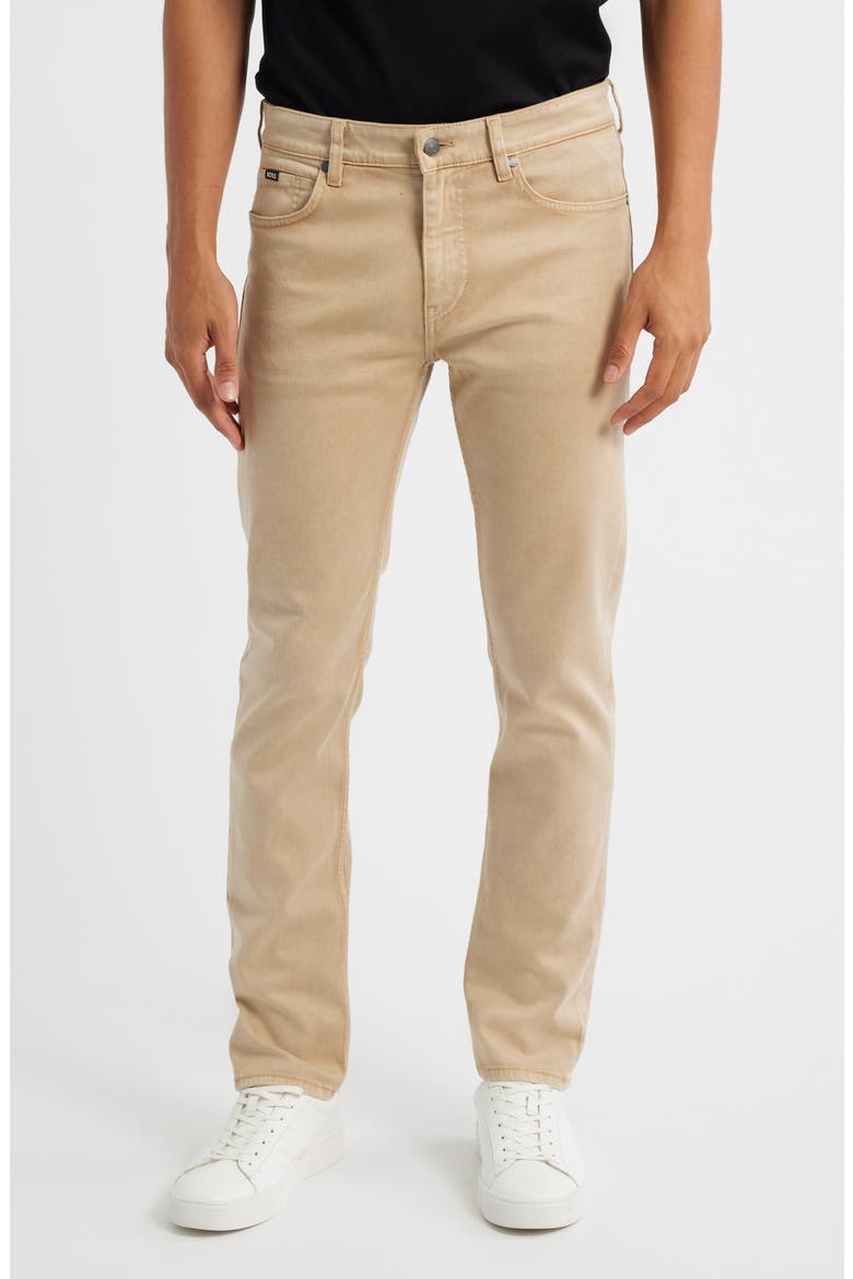Delaware Slim Fit Jeans, Main, color, MEDIUM BEIGE