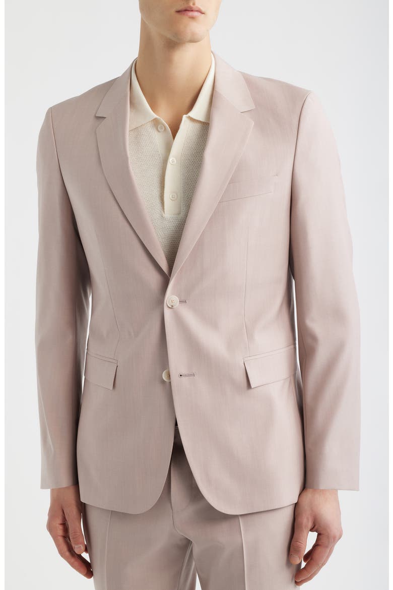 Houston Slim Fit Wool Suit, Alternate, color, LIGHT/ PASTEL PINK