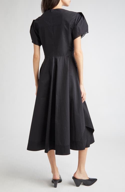 3.1 Phillip Lim V-neck Tulip-sleeve Midi Dress