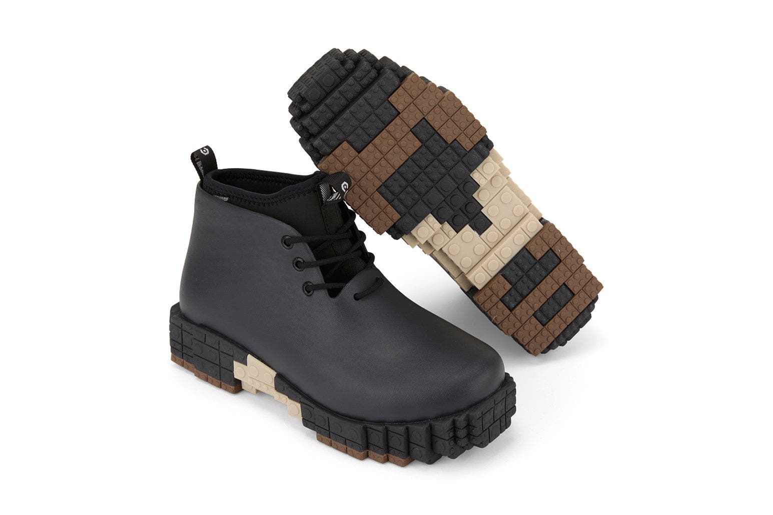 Xpresole Blocks Platform Waterproof Ankle Boot, Alternate, color, Black Americano