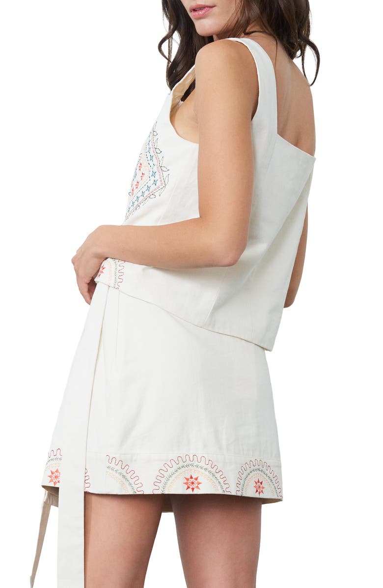 CIEBON Amahle Cotton Tank, Alternate, color, Cream Multi