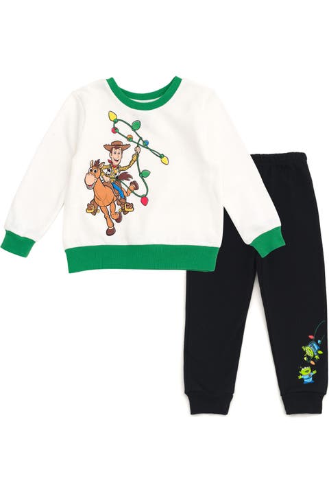 Pixar Holiday 2-Piece Fleece Sweatshirt and Pants Set