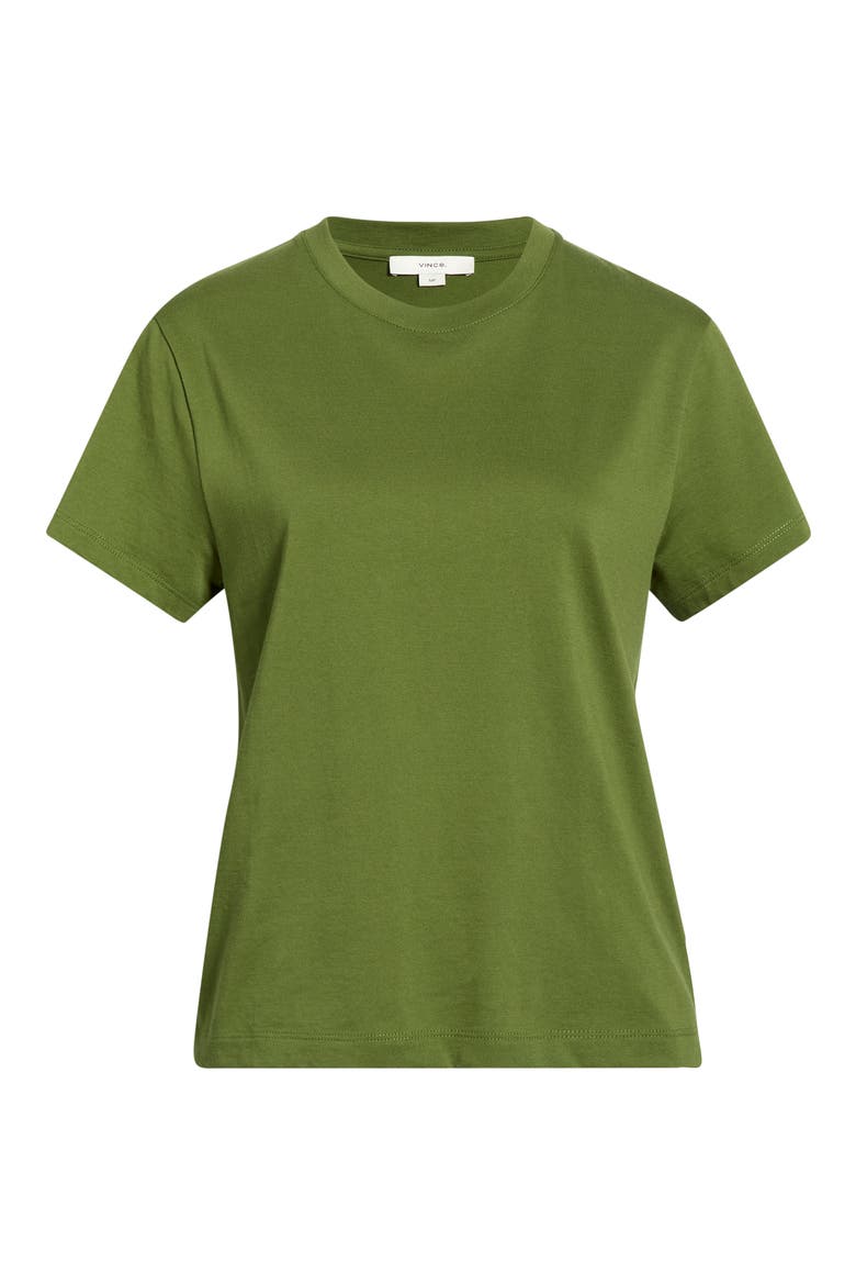 Pima Cotton Crewneck T-Shirt, Main, color, HERB