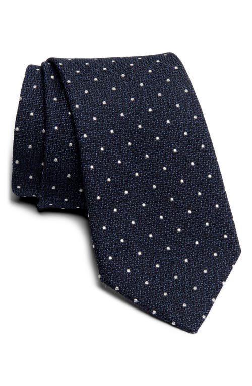 Jack Victor Cotton Blend Tie in Navy  product