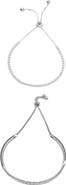 Adornia Set of 2 Assorted Slider Bracelets
