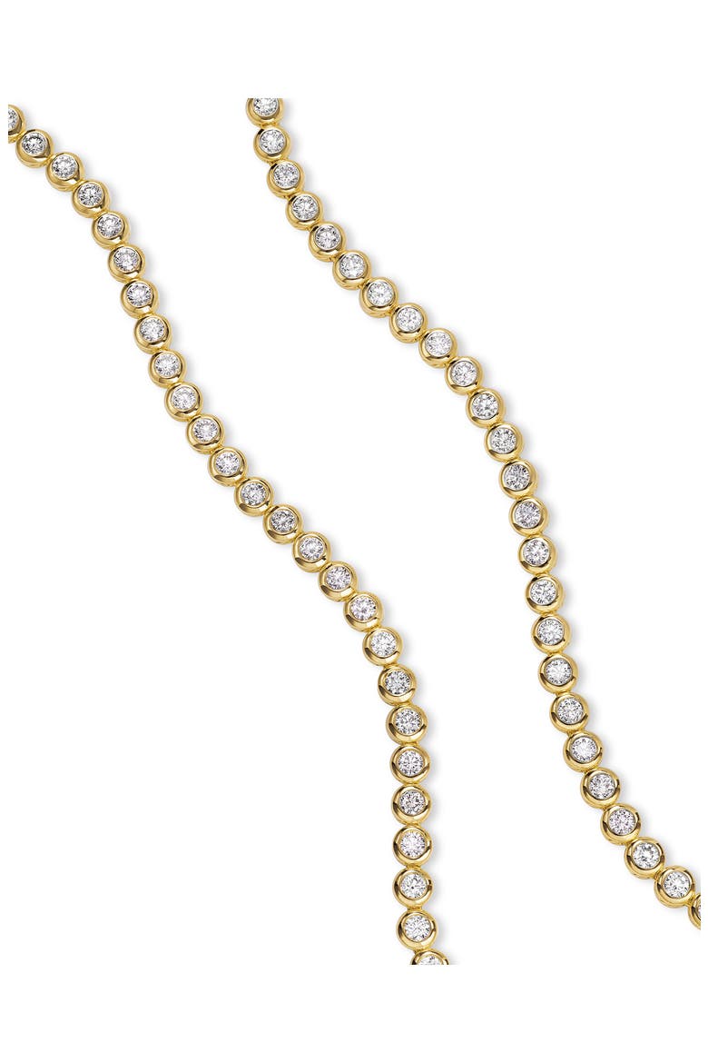 Bezel Set Diamond Tennis Necklace, 4.7mm, Alternate, color, GOLD
