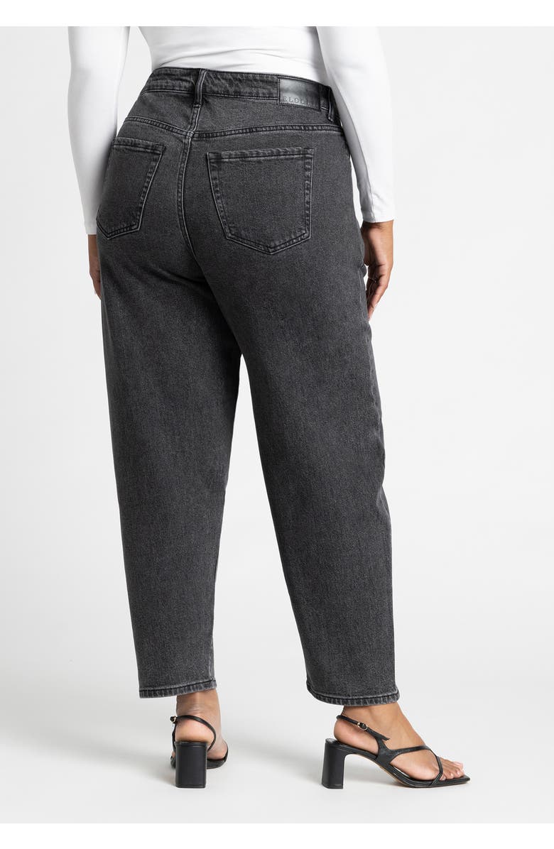 ELOQUII The Barrel Leg Jean, Alternate, color, Vintage Black