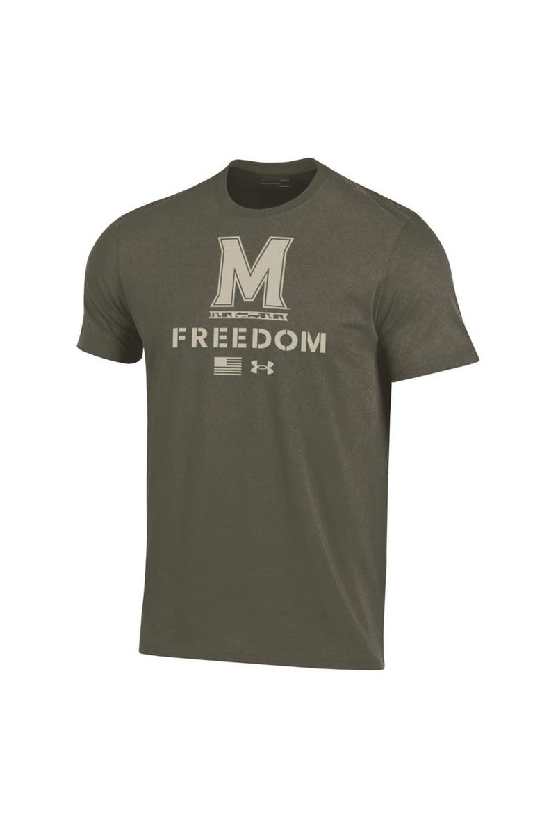 Under Armour Men's Under Armour  Olive Maryland Terrapins Freedom Performance T-Shirt, Alternate, color, 