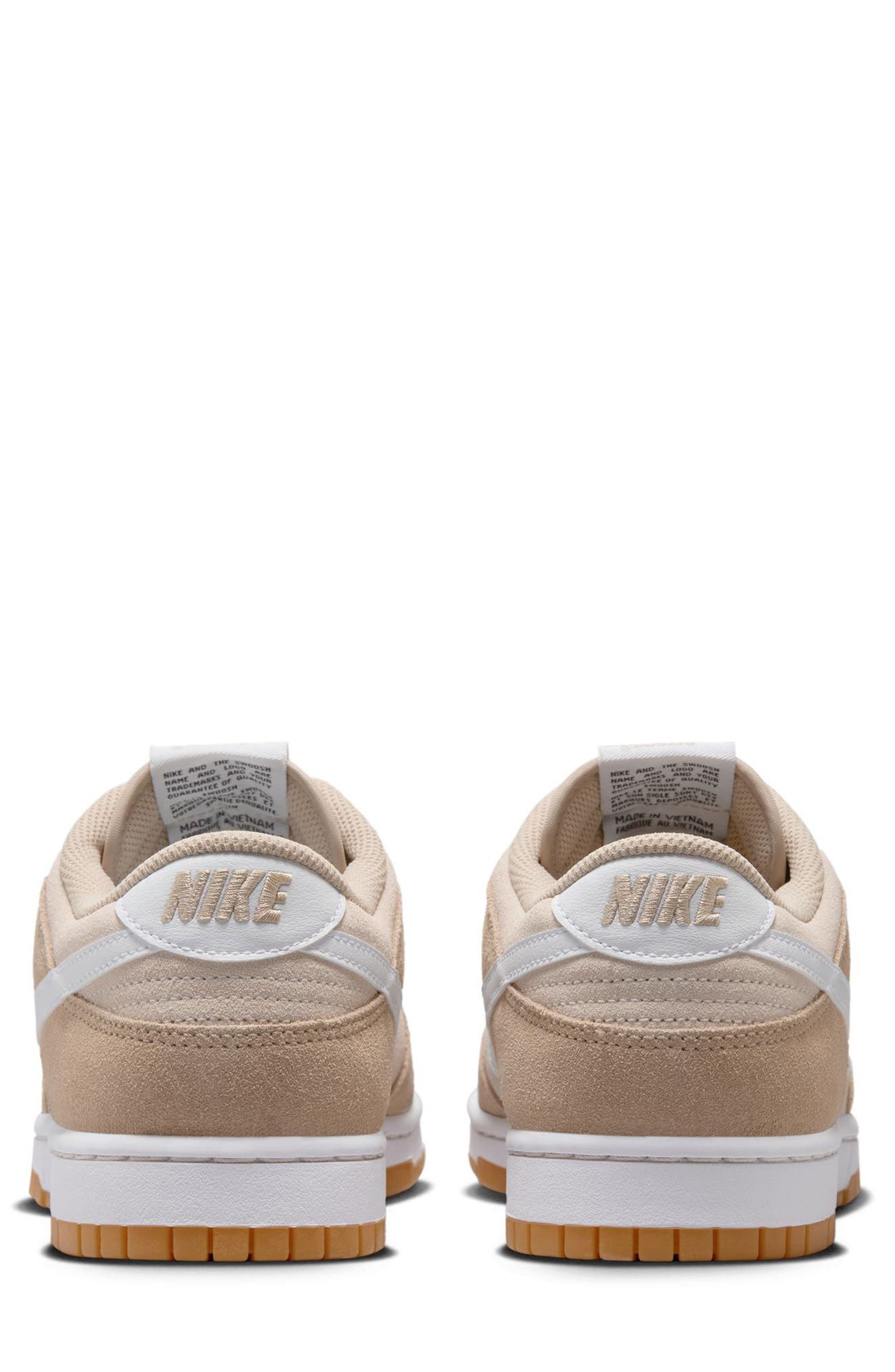 Nike Dunk Low Retro Basketball Sneaker, Alternate, color, Ivory/ White/ Orewood Burn