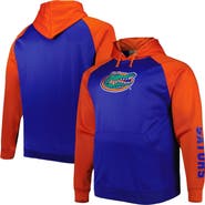 PROFILE Men's Royal Florida Gators Big & Tall Raglan Fleece Pullover Hoodie