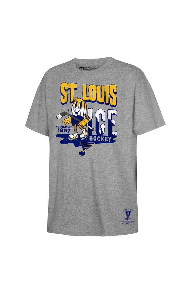 Mitchell & Ness Youth Mitchell & Ness Gray St. Louis Blues Popsicle T-Shirt, Main, color, Gray