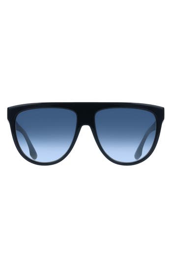 Victoria Beckham 58mm Aviator Sunglasses In Blue
