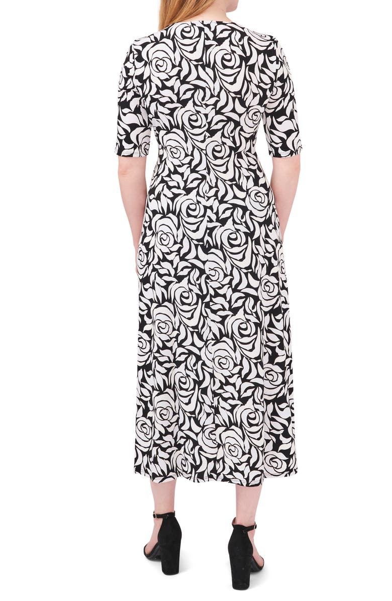 Chaus V-Neck Faux Wrap Dress, Alternate, color, 