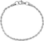 Donatello Gian Sterling Silver Rhodium Plated Bracelet