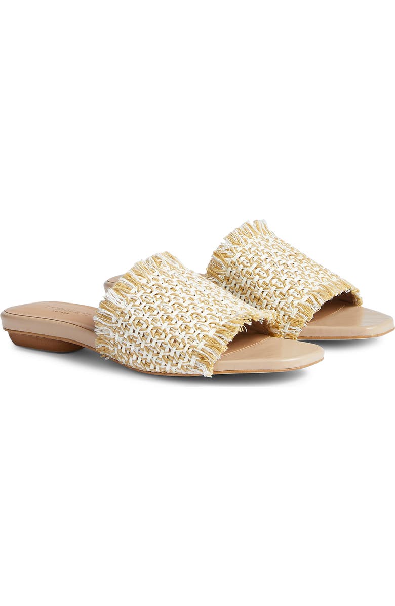 LK Bennett Meera Woven Raffia Slide Sandal, Main, color,