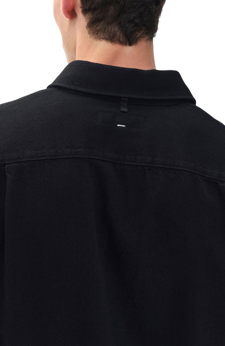 rag & bone Finch Denim Button-Up Shirt, Alternate, color, Black