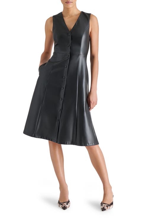 Bridgette Faux Leather Dress