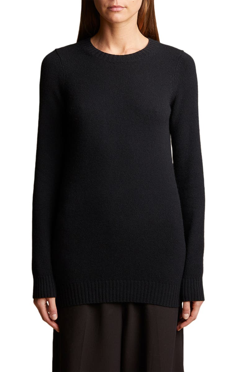 Khaite Toni Crewneck Cashmere Sweater, Main, color, 