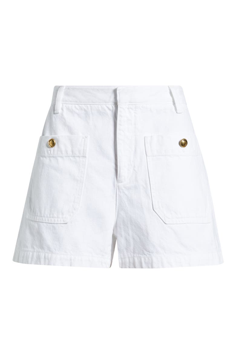 The Cruise Denim Shorts, Alternate, color, WHITE