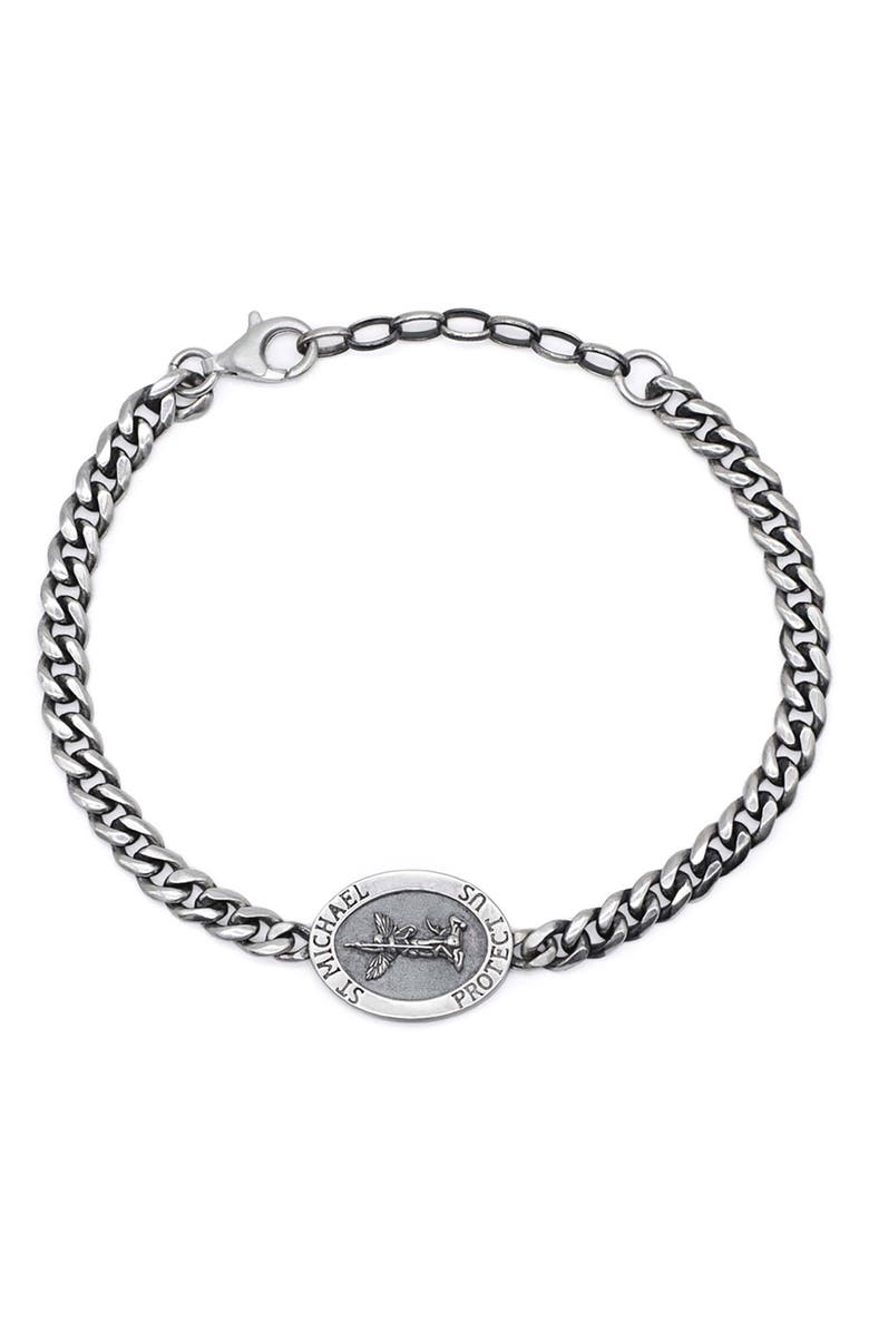 Serge DeNimes Silver Archangel Bracelet, Alternate, color,