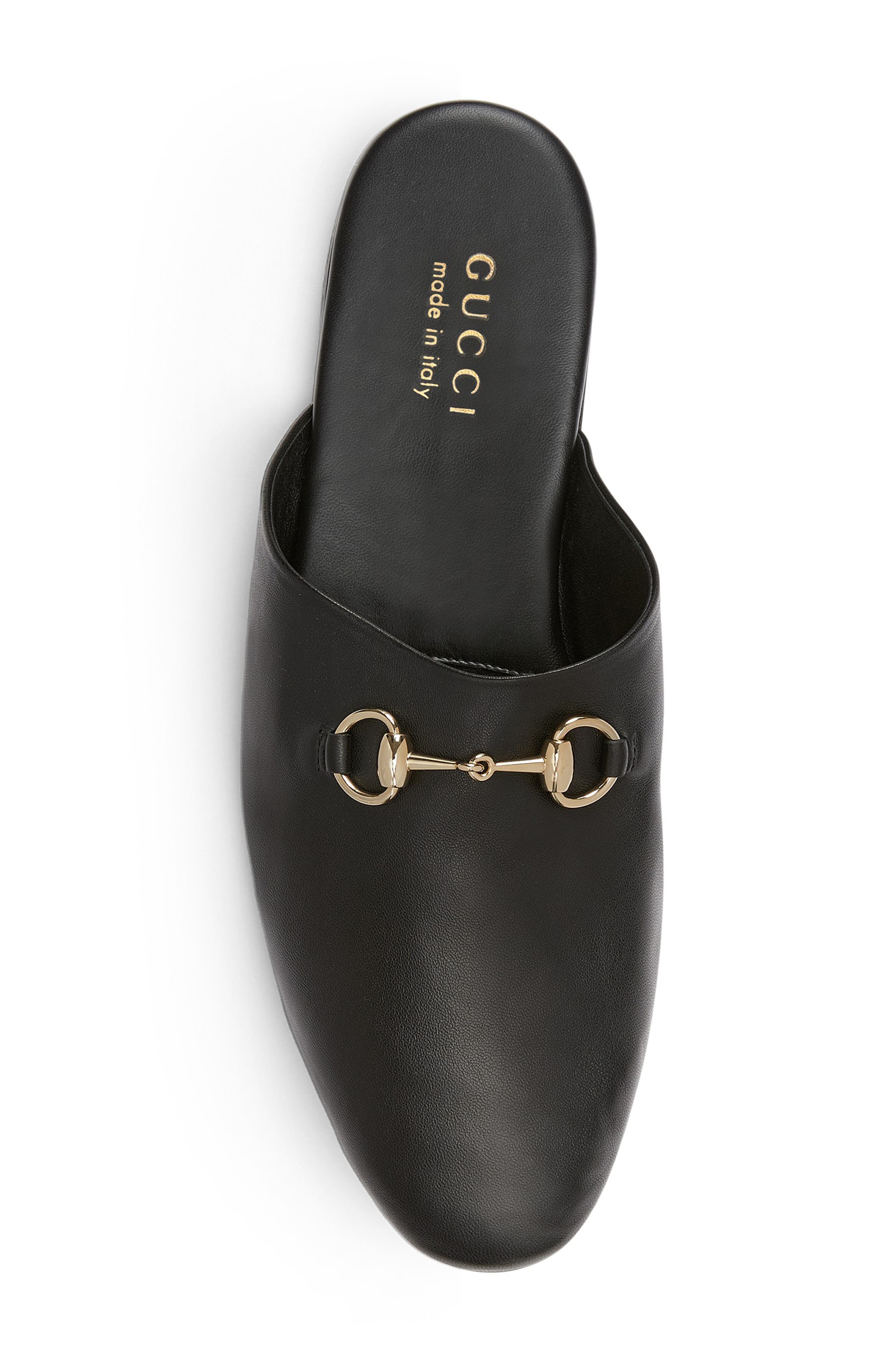 Gucci Annette Horsebit Mule, Alternate, color, Black