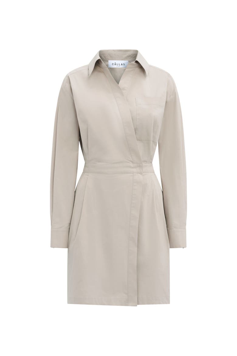 Jaxina Wrap dress, Main, color, Beige