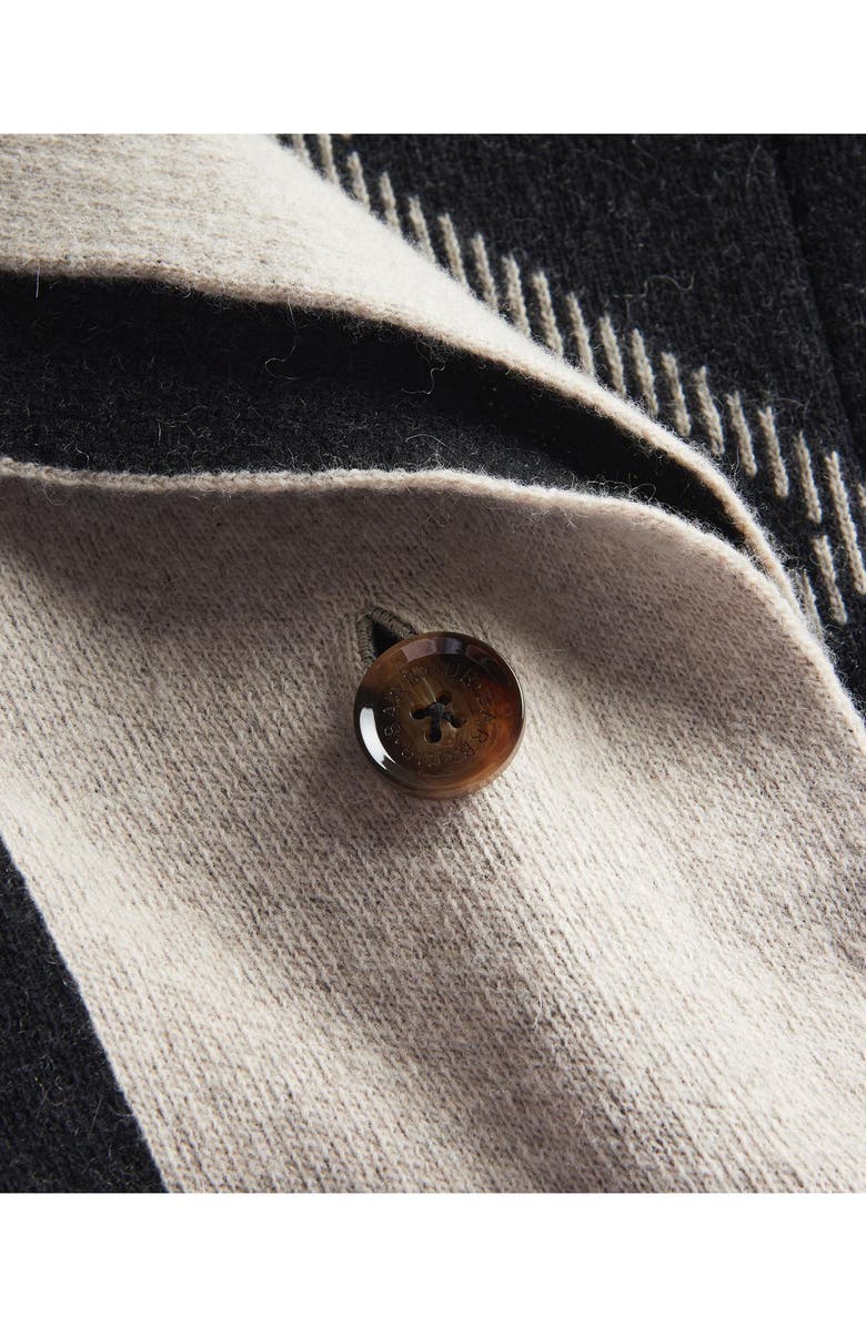 Barbour Cosmia Windowpane Check Wool Blend Cape, Alternate, color, 