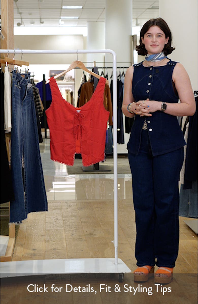 Renn Tie Front Sleeveless Top, sales video thumbnail