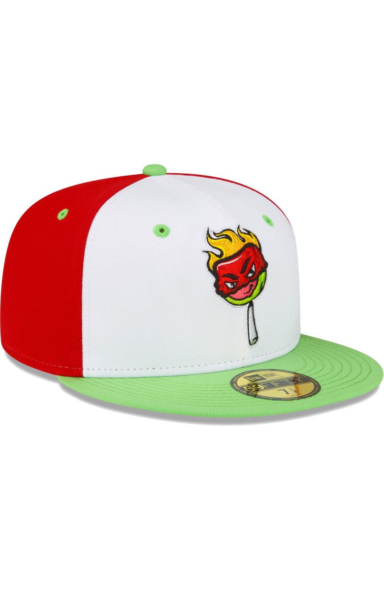 New Era Men's New Era White Sugar Land Space Cowboys Copa De La Diversion 59FIFTY Fitted Hat, Alternate, color, White