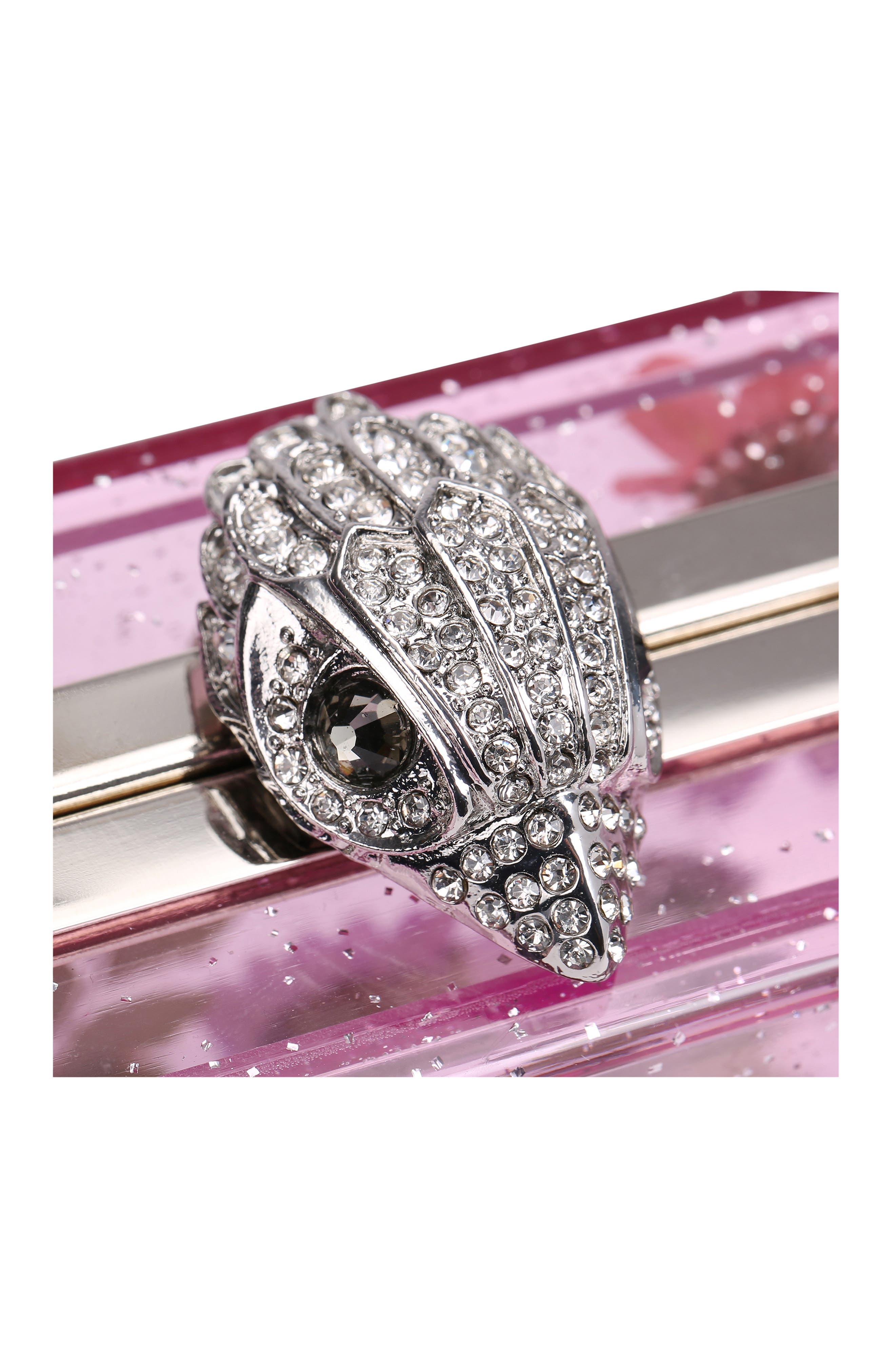 Kurt Geiger London Flower Box Frame Clutch, Alternate, color, 